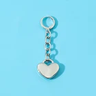 Серьги-подвески в форме сердца для мужчин и женщин, аниме Death Note, кольцо серебристого цвета, бижутерия для косплея