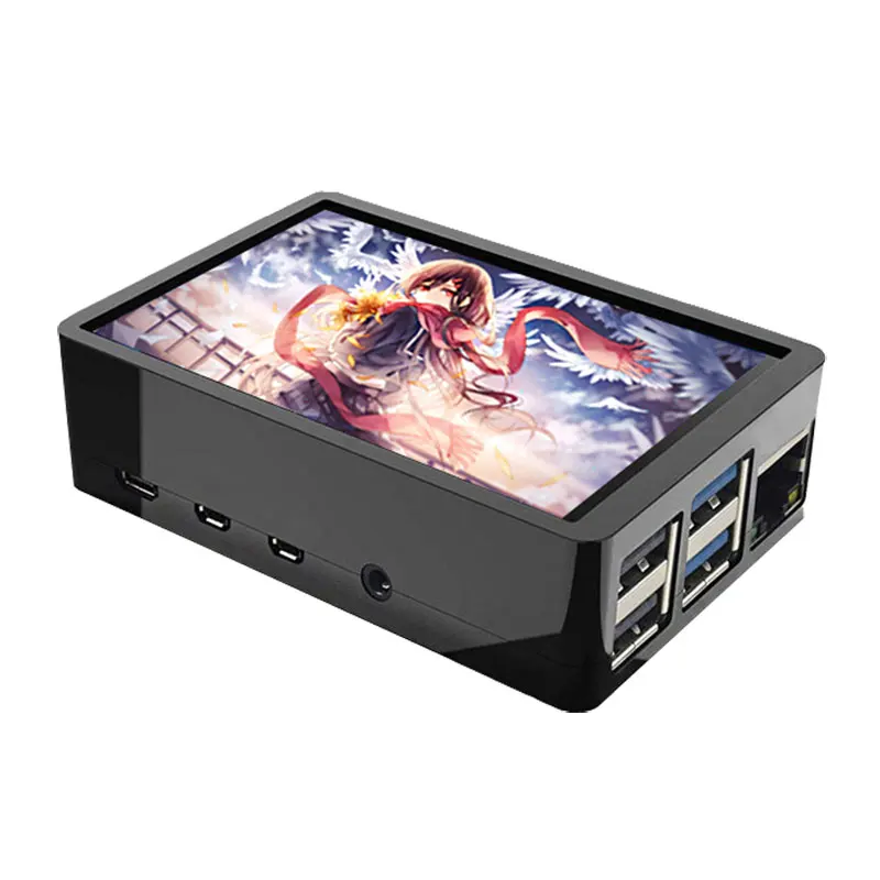 Оригинальный Raspberry Pi 4 модели B 2 ГБ Оперативная память с 3 5 дюймов TFT сенсорный