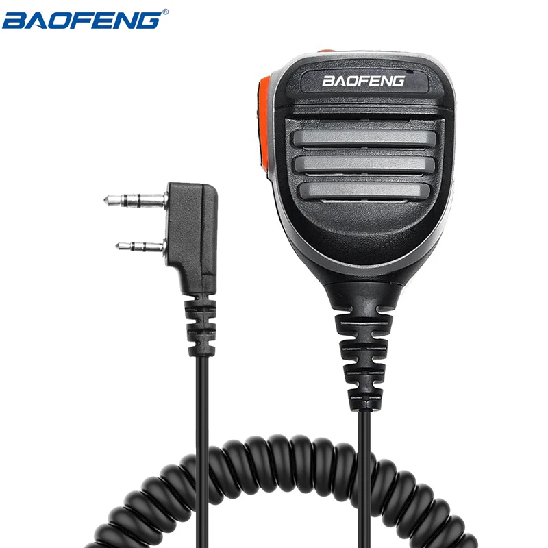 Портативная рация Baofeng 2 Pin ручной микрофон для UV5R UV82 | Мобильные телефоны и