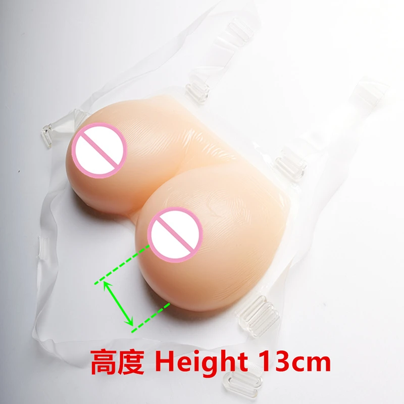 

Crossdress Breast Form 6000g/pair Silicone False Breast Huge Conjoined Breast Transgender Artificial Boobs