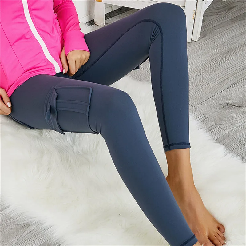 

Pocket Leggings Woman High Waist Leggings Workout Sport Tights Workout Fitness Trousers Hip Lift Gym Clothing Leggins Push Up