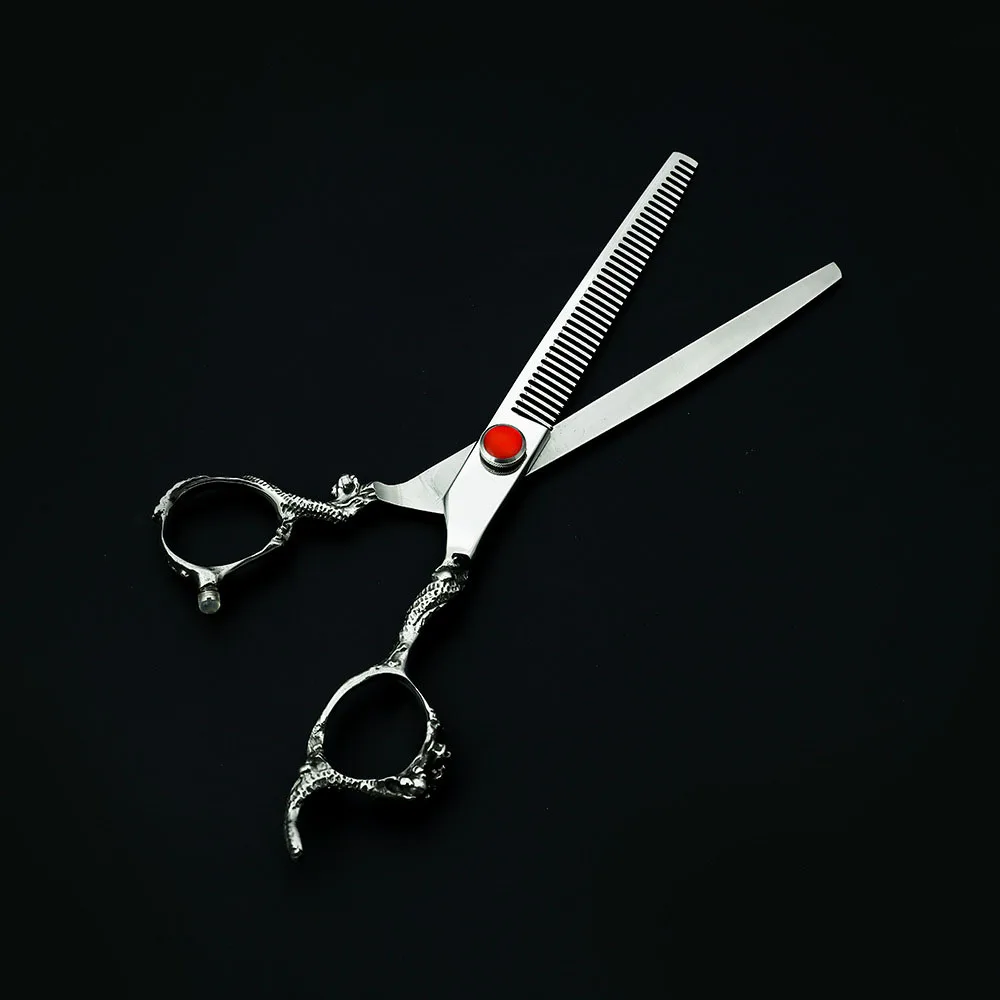 Профессиональные филировочные ножницы с рукояткой дракон 7 дюймов JP440c