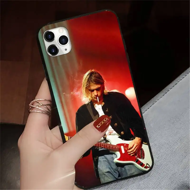 

Kurt Donald Cobain American singer Phone Case for iPhone 11 12 pro XS MAX 8 7 6 6S Plus X 5S SE 2020 XR