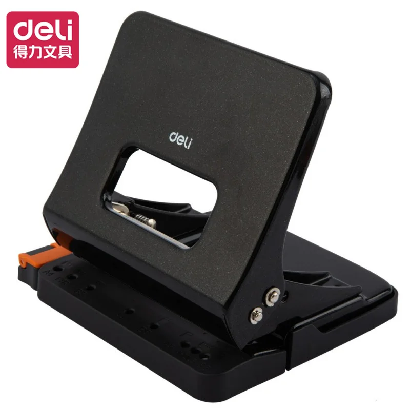 

Deli 2 Hole Puncher Loose-leaf Folder Small Manual Binding Machine Thick Layer Eye Punch A4 Binding Office Stationery