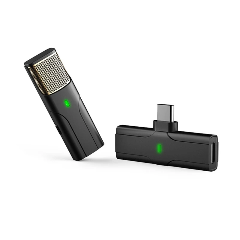 

Всенаправленный петличный микрофон, передатчик, приемник, порт Type-C, 20 м, безбарьерное соединение для видеозаписи K1KF