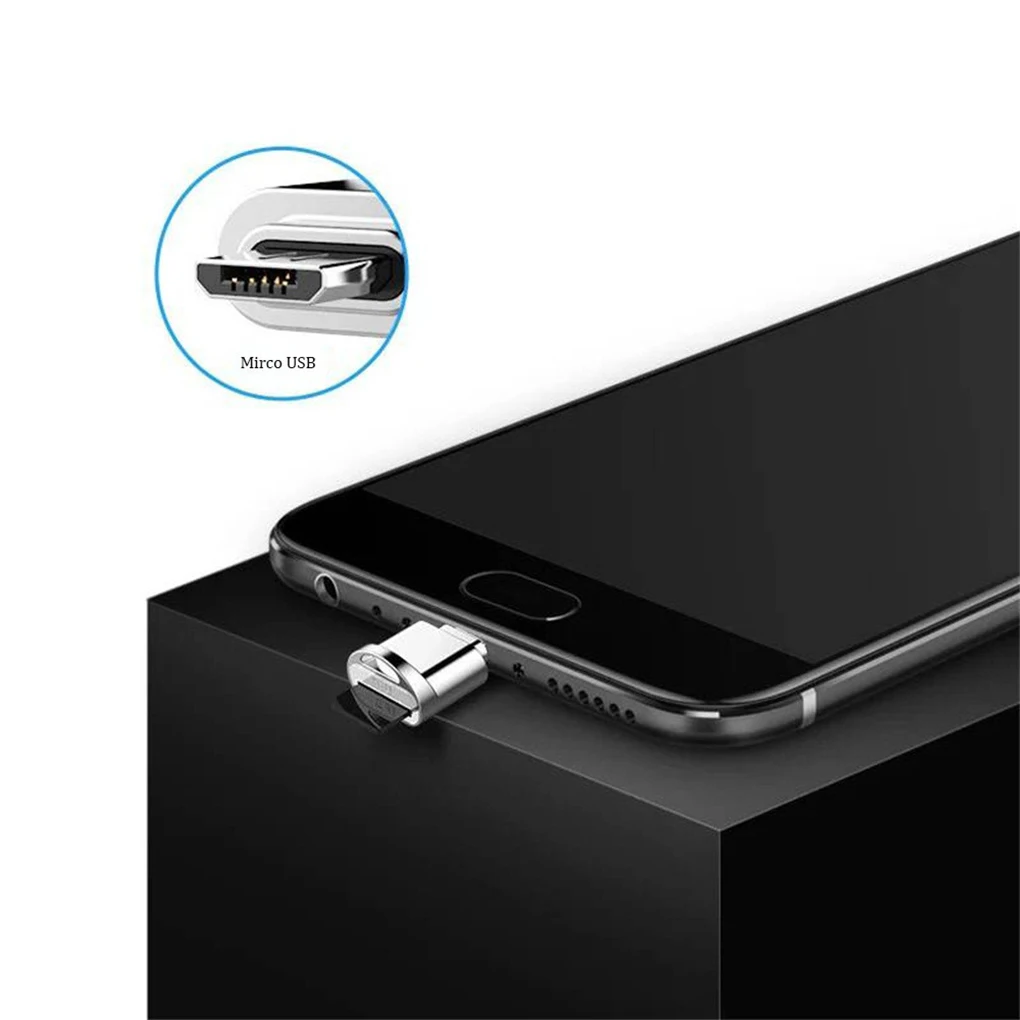 Мини кард ридер из цинкового сплава для ноутбука OTG адаптер Портативный Micro USB