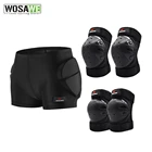 WOSAWE лыжные защитные бедра ягодицы мягкие шорты + защитные наколенники лыжи катание на коньках сноуборде защита от ударов Мягкие Шорты