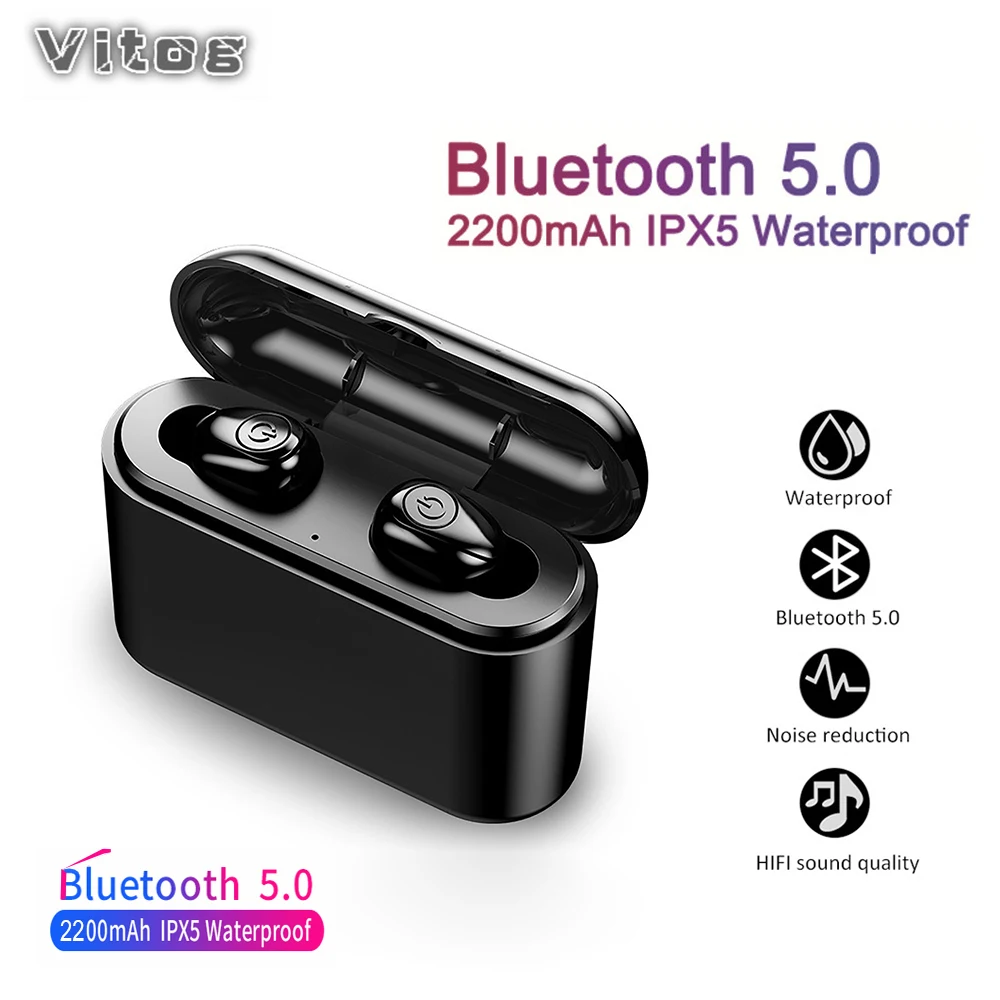 

TWS-наушники VITOG X8 с поддержкой Bluetooth 5,0, 2200 мА · ч