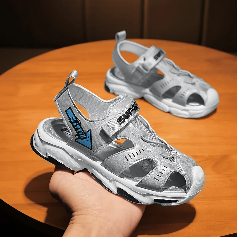 Детские повседневные сандалии EOSNYX светильник дышащие пляжные туфли мягкая