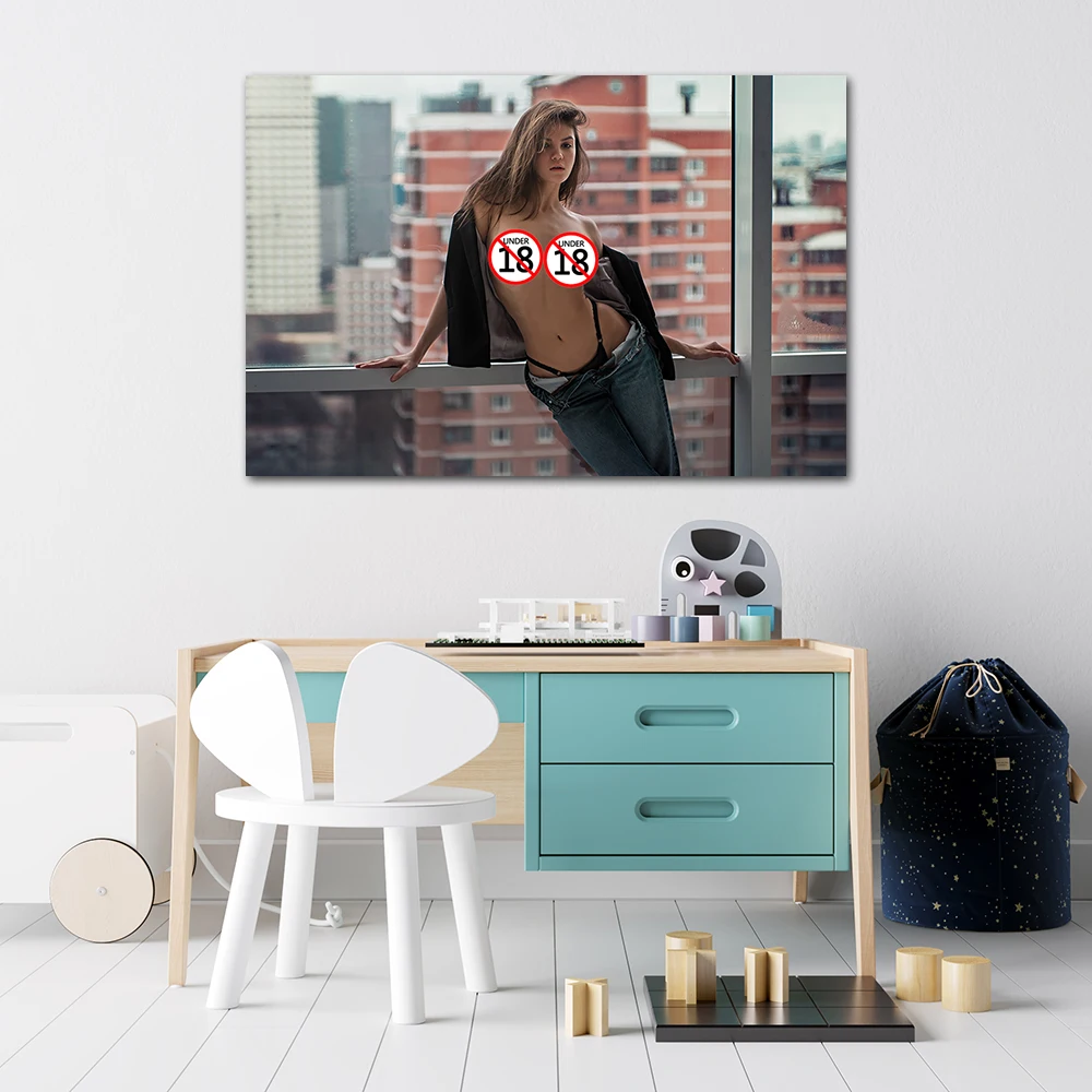 Красивая фотография печать на стене картины холсте горячая молодая модель