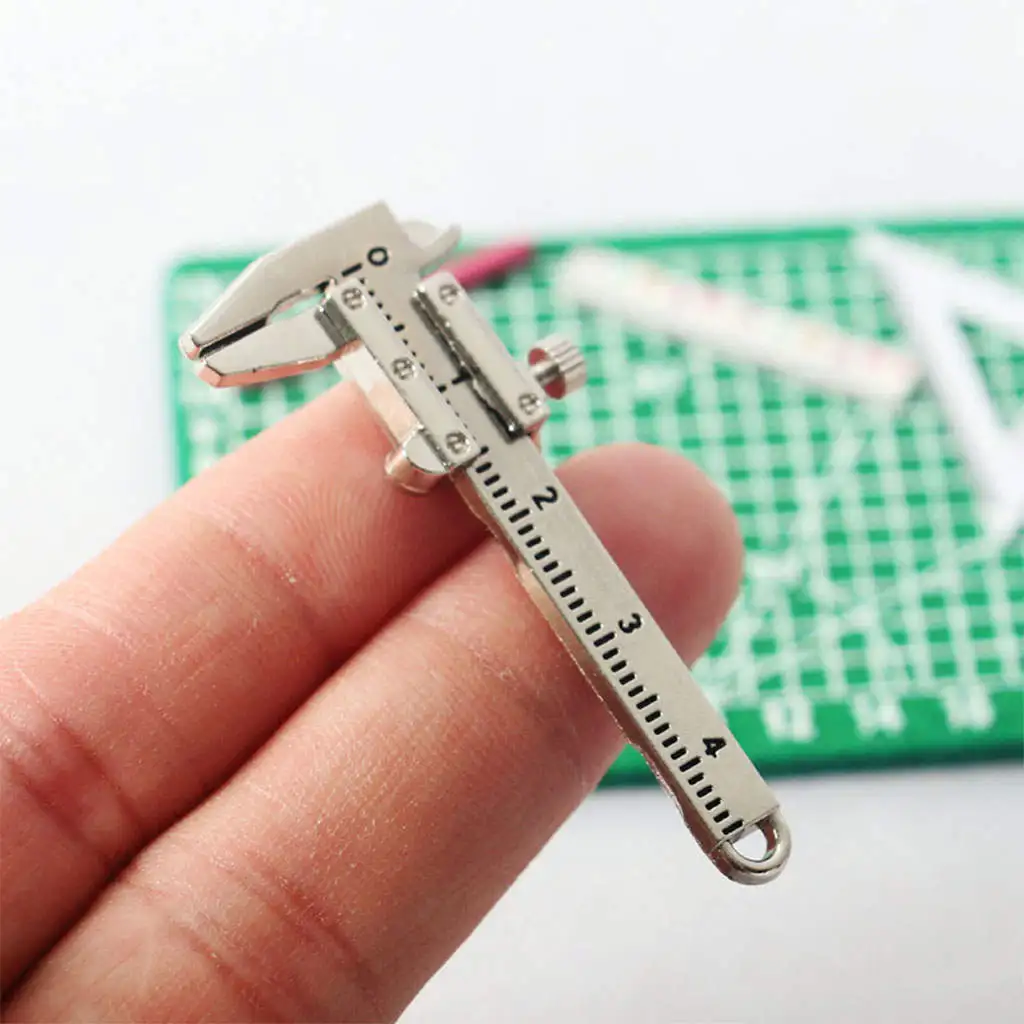 

1/6 1/12 Miniature Vernier Caliper, Dollhouse Decoration Simulation Vernier Caliper Model
