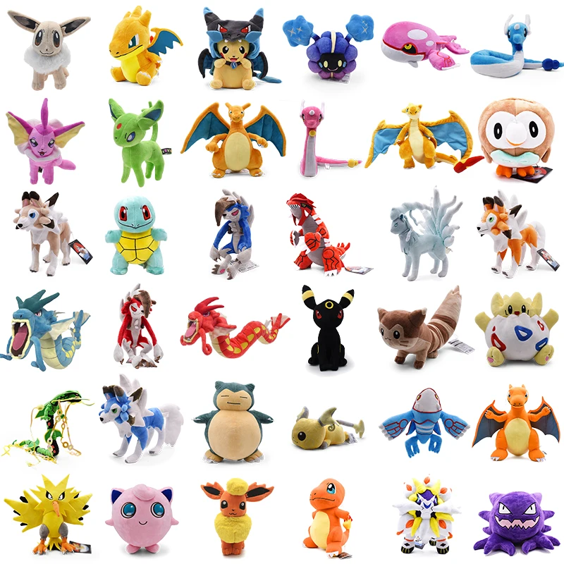 

Плюшевый Покемон чармандер Сквиртл Бульбазавр джигглиффи лапрас Eevee Аниме Мягкие игрушки для детей Рождественский подарок