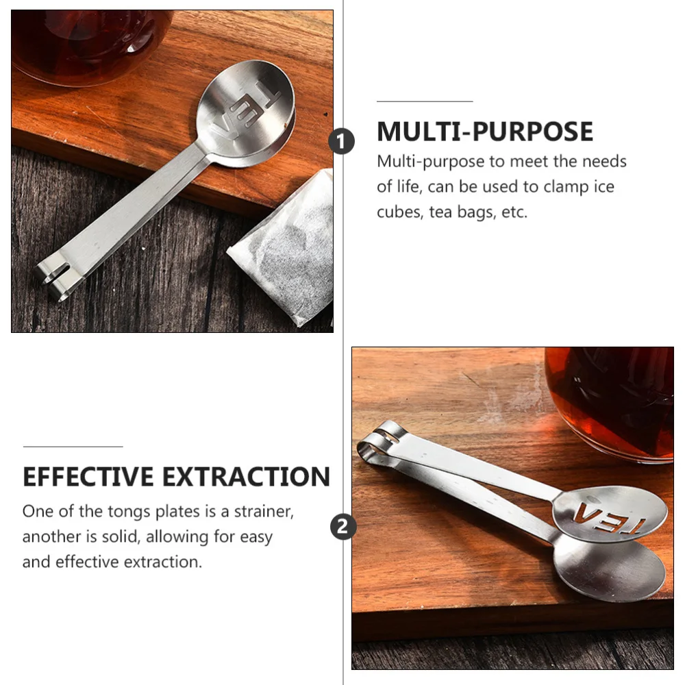 

4pcs Tea Bag Clamps Rust-proof Tea Bag Holders Multipurpose Ice Cube Clamps