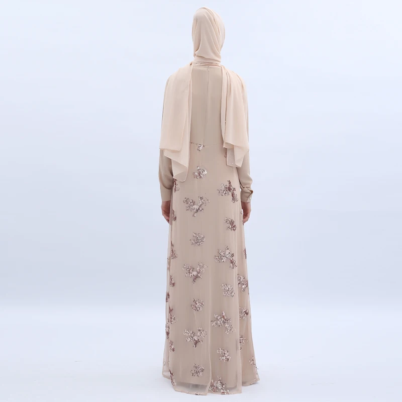 Sequin Abaya Turkish Dresses Dubai Hijab Muslim Dress Caftan Islam Clothing Abayas For Women Kaftan Tesettur Ebise Djelaba Femme