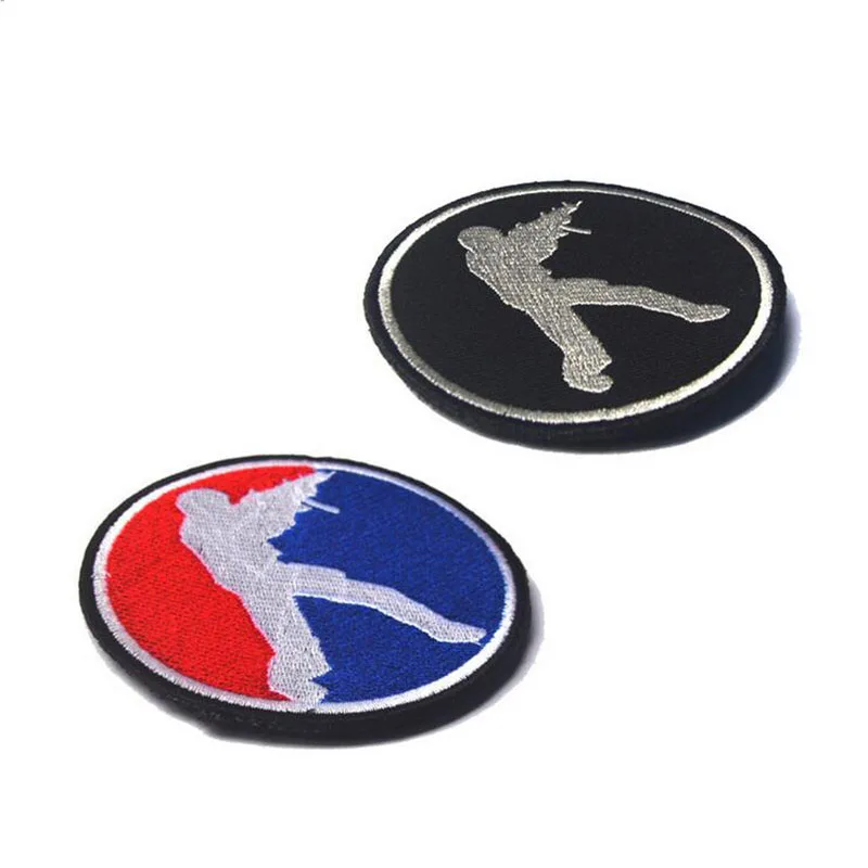 1 шт. горячим паром CS двухсторонняя 100% Вышитые тактический форма знак крючок для