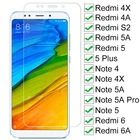 Закаленное стекло 9H для Xiaomi Redmi 5 Plus 5 5A S2 4A 4X 6 6A, Защитное стекло для экрана Note 4 4X 5 5A 6 Pro, защитное стекло