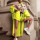 Женская Длинная блузка, большого размера, с мультипликационным принтом и шортами, 2021