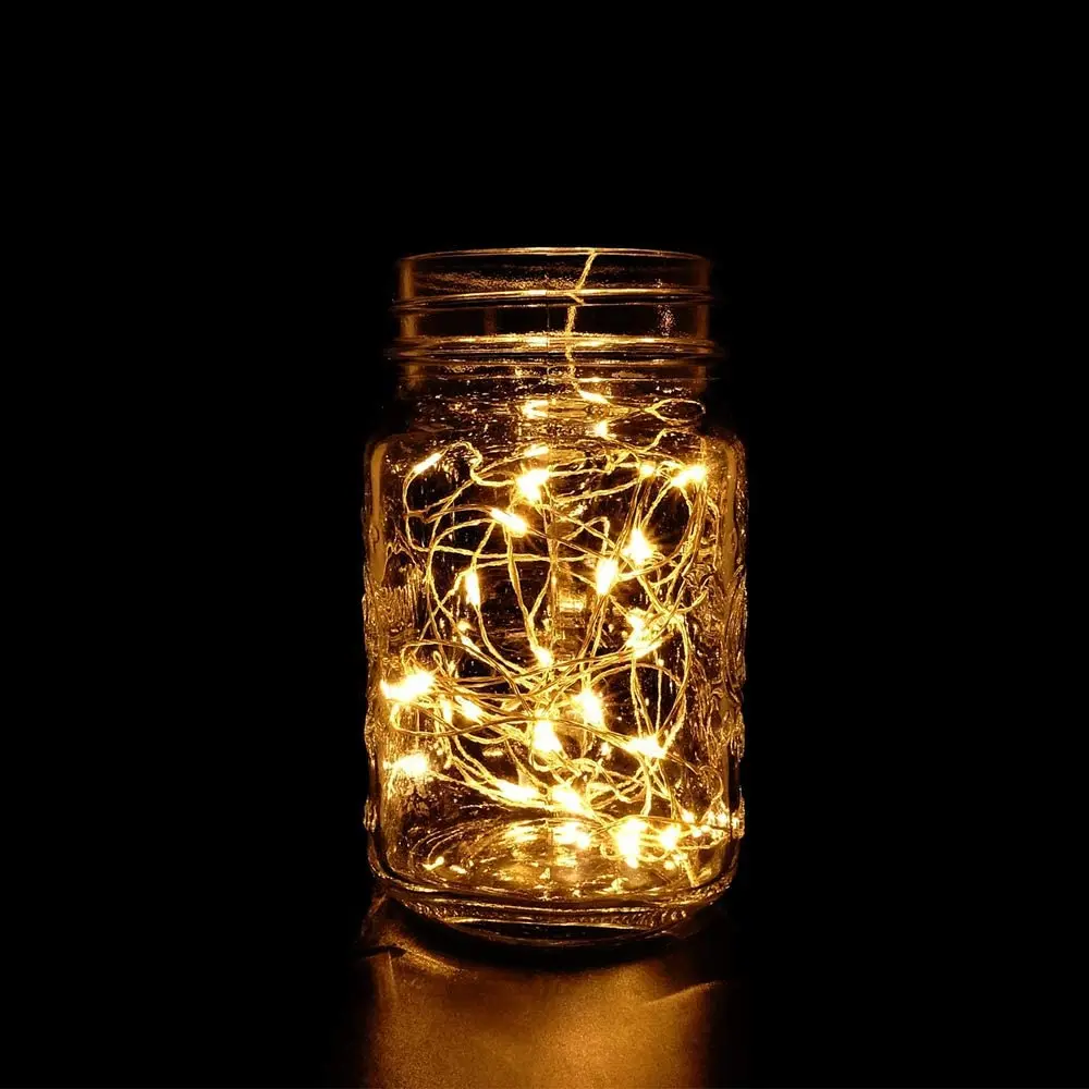 Водонепроницаемый подвесной светильник Mason Jar светодиодная лента на солнечной