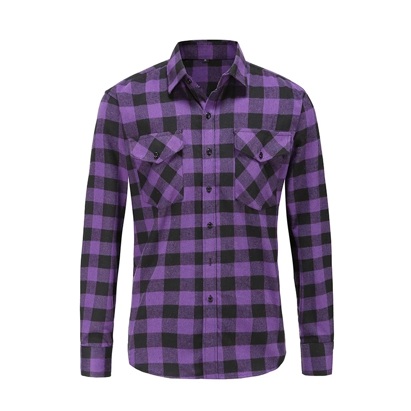 

Men Flannel Plaid Shirt Cotton 2021 Autumn Winter Casual Long Sleeve Shirt Soft Comfort Slim Fit Styles Brand Man Plus Size 3XL