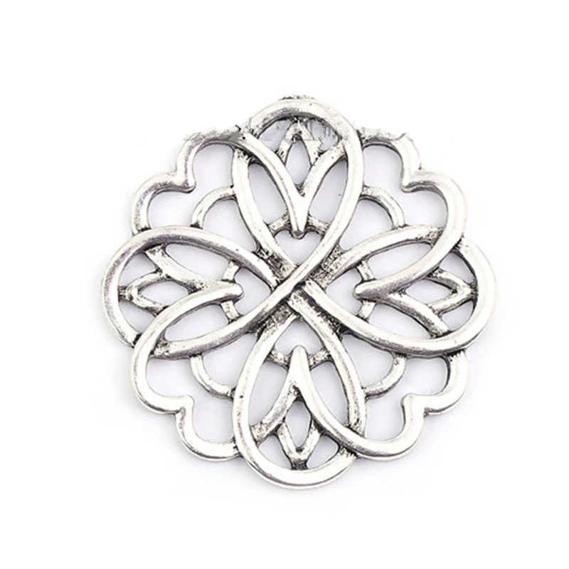 DoreenBeads украшения из сплава цинка цветы серебристого цвета филигрань DIY