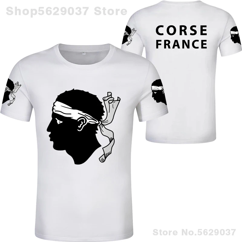 Корсика футболка Бесплатная изготовление под заказ имя номер la corse Корсиканский