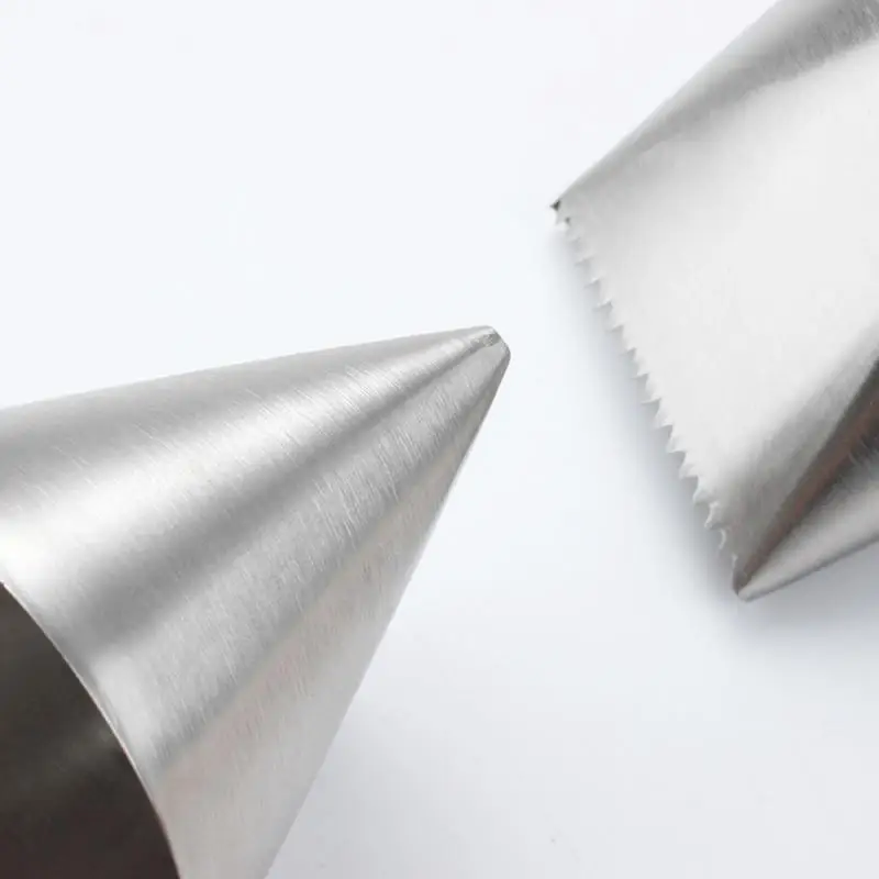 Oversized Bakery DIY Cake Making Cream Stainless Steel Decorating Mouth Lcing Piping Nozzles Pastry Baking Tool |