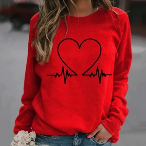 Женская толстовка с принтом, повседневный Свободный теплый пуловер с круглым вырезом, бархатный пуловер с карманами, зима 2020