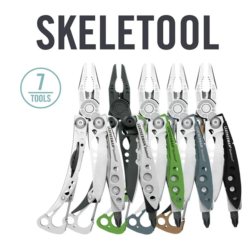 LEATHERMAN Skeleton легкий мультиинструмент с комбинированным ножом и открывалкой для