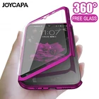 Противоударный чехол для Huawei Y5, P20, P30, P40, Mate 20, 30 Pro, Lite, Nova 5i, 5T, 6SE, 7i, P smart Plus Z, со стеклом, полное покрытие на 360 градусов