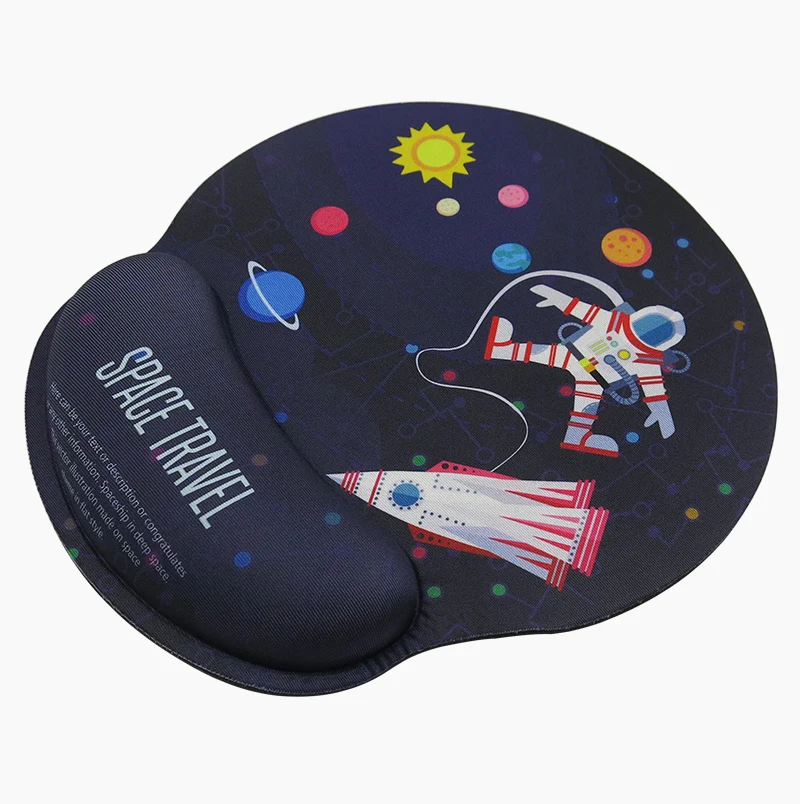 

Круглый мультяшный удобный эргономичный резиновый игровой прочный коврик для мыши Коврик для мыши коврик с подставкой для запястья