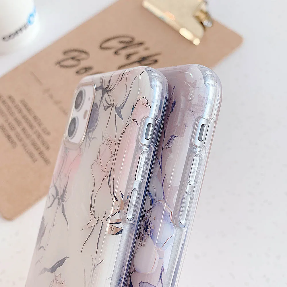 Винтажный Розовый чехол для телефона iPhone 11 Pro Max XS XR 7 8 Plus X SE 2020 роскошные чехлы с