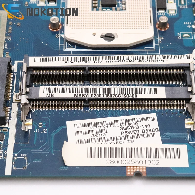 Материнская плата NOKOTION P5WE0 LA 6901P MBRFF02002 MB.RFF02.002 для ноутбука Acer aspire 5750 5750G 5755 5755G NV57H