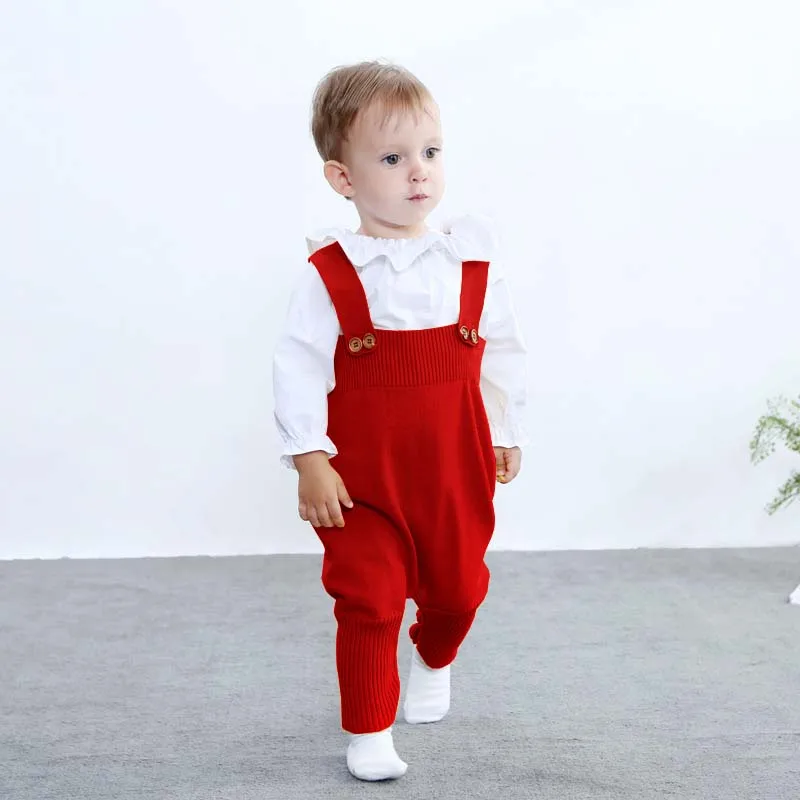 Новинка 2020 года Лидер продаж Вязаный комбинезон для новорожденных девочек и