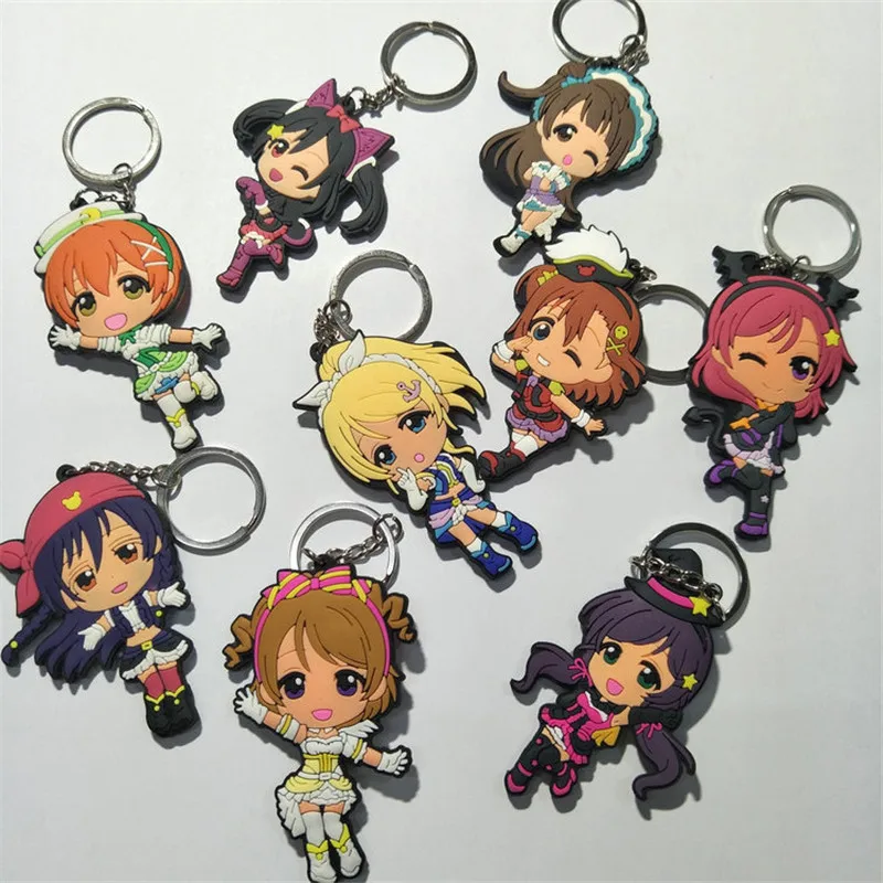 9 шт./лот аниме LoveLive! Брелок с надписью Love Live Minami koдори Nishikino Maki фигурка ПВХ