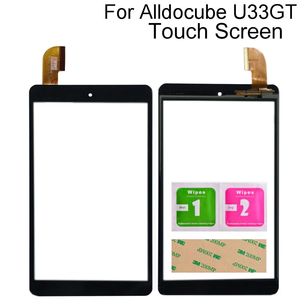 

Touch Screen For Alldocube Cube U33GT Tablet Digitizer Panel TouchScreen Sensor Tools 3M Glue Wipes Touch