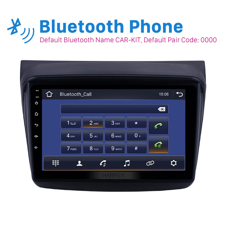 Harfey Android 9 0 Автомобильный GPS радио для MITSUBISHI PAJERO Sport/L200/2006 + Triton/2008 2010 2din