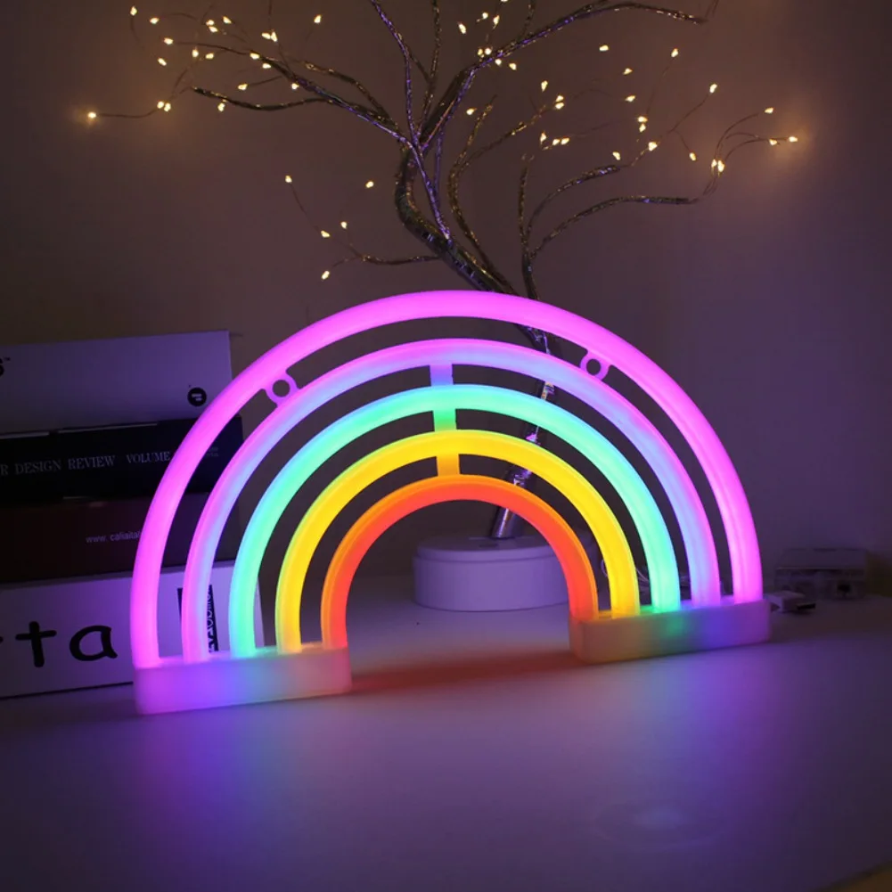 Rainbow Bridge Neon LED Light Home Decor Night Beautiful Gift Suitable For Wedding Children Kids New Year | Дом и сад