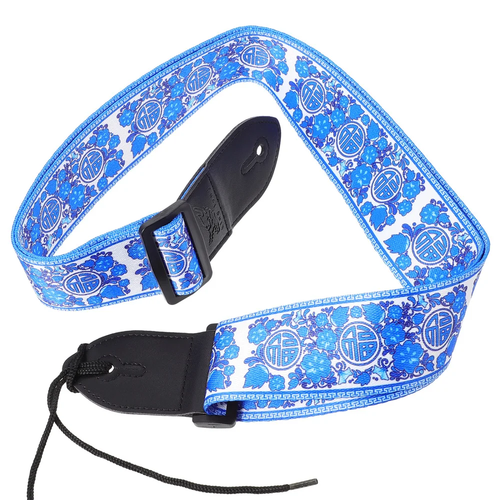

Polyester Printing Guitar Strap Adjustable Acoustic Guitar Bass Shoulder Strap