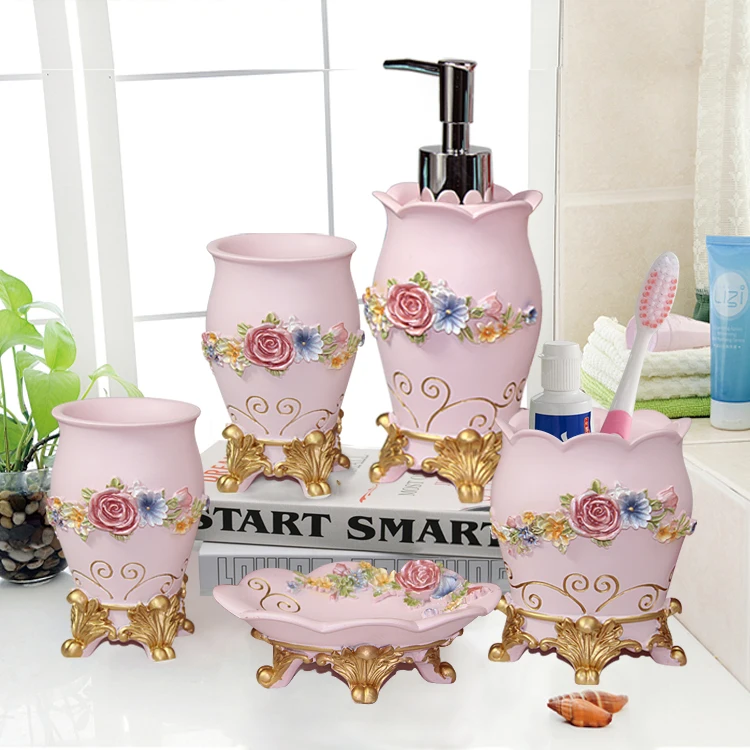 5 шт. мода высокого качества для ванной из смолы пять штук в наборе сантехнические