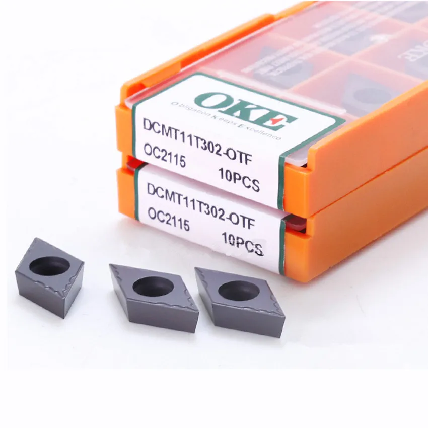 Твердосплавные вставки для ЧПУ OKE DCMT11T302-OTF OC2115/DCMT11T304-OTF OC2115/DCMT11T302-OTF OC2125/DCMT11T304-OTF OC2125