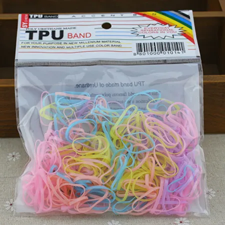 Новинка 300 шт. резинки для волос карамельных цветов кольцевые канаты держатель