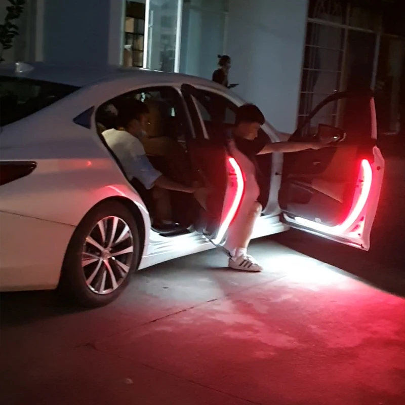 

Car Door Decoration Light Strips Styling Strobe Flashing Light Safety Waterproof 12V LED Opening Ambient Warning LED Lamp Strip
