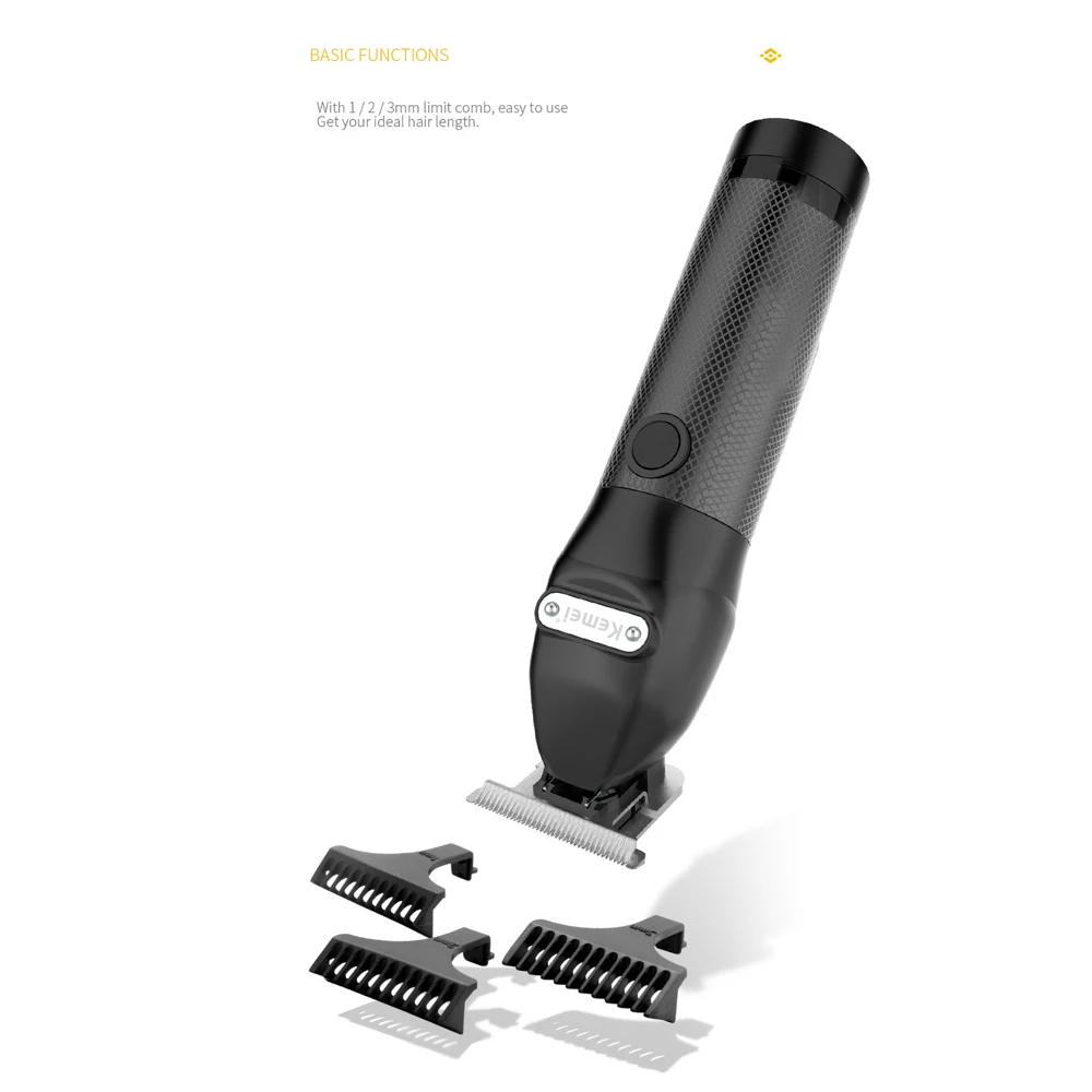 

Kemei New Professional Electric Hair Clipper for Men Rechargeable Salon Barber Hair Trimmer Beard Mower Shaving Cutting Machine