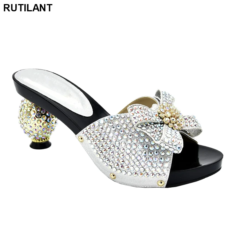 Новейший дизайн летние туфли на высоком каблуке для женщин нигерийские женские