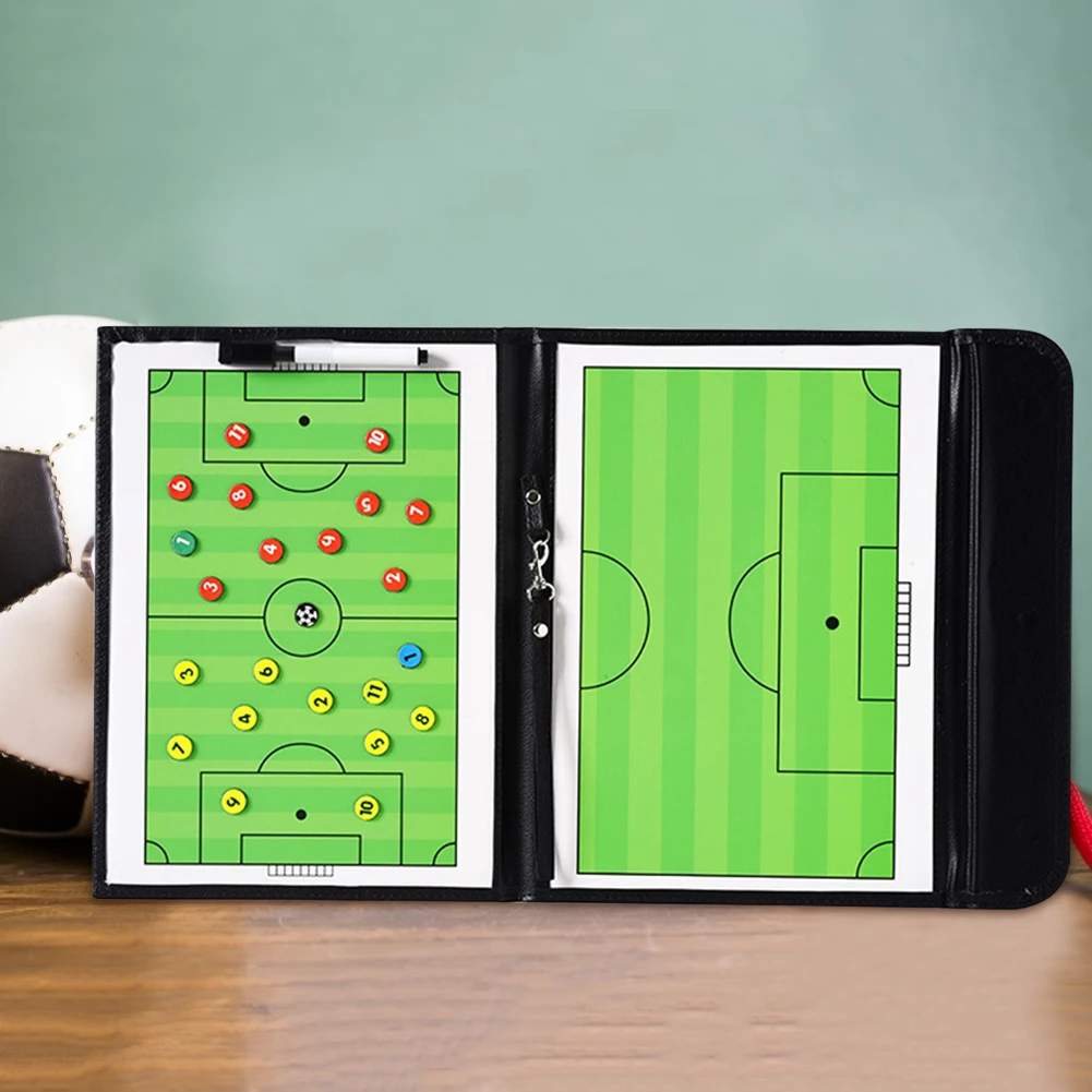 

Foldable Magnetic Tactic Board Soccer Coaching Coachs Tactical Board Football Game Football Training Tactics Clipboard