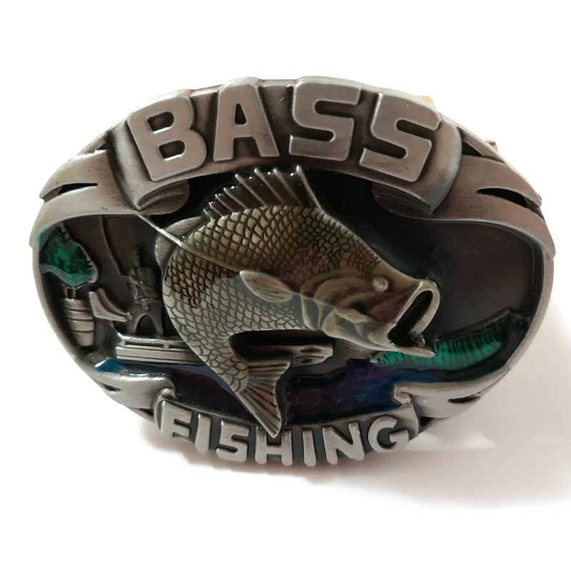 Хорошее покрытие 3D рыболовный металлический ремень пряжка пряжки костюм 4 см