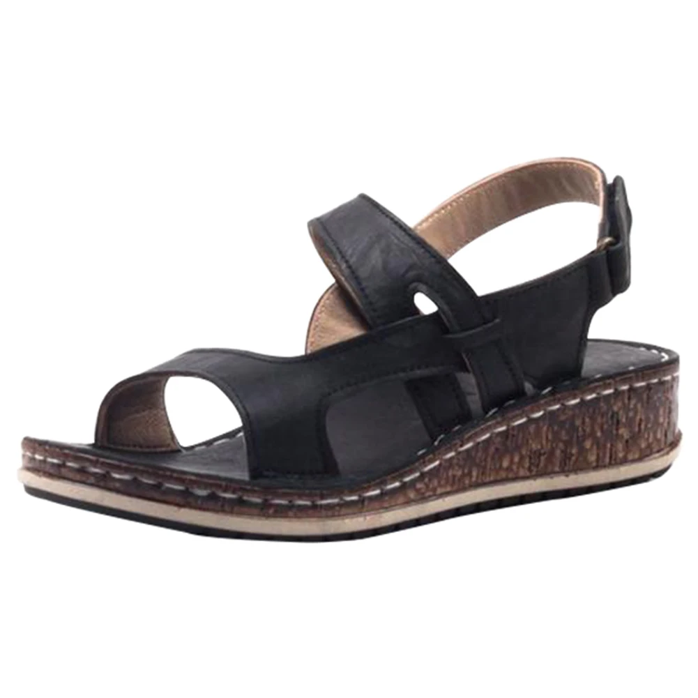 

2021 Platform Sandals Shoes Platform Sandals Shoes Fashion Women Solid Color Hollow out Sandals Wedge Heel Sandals Shoes