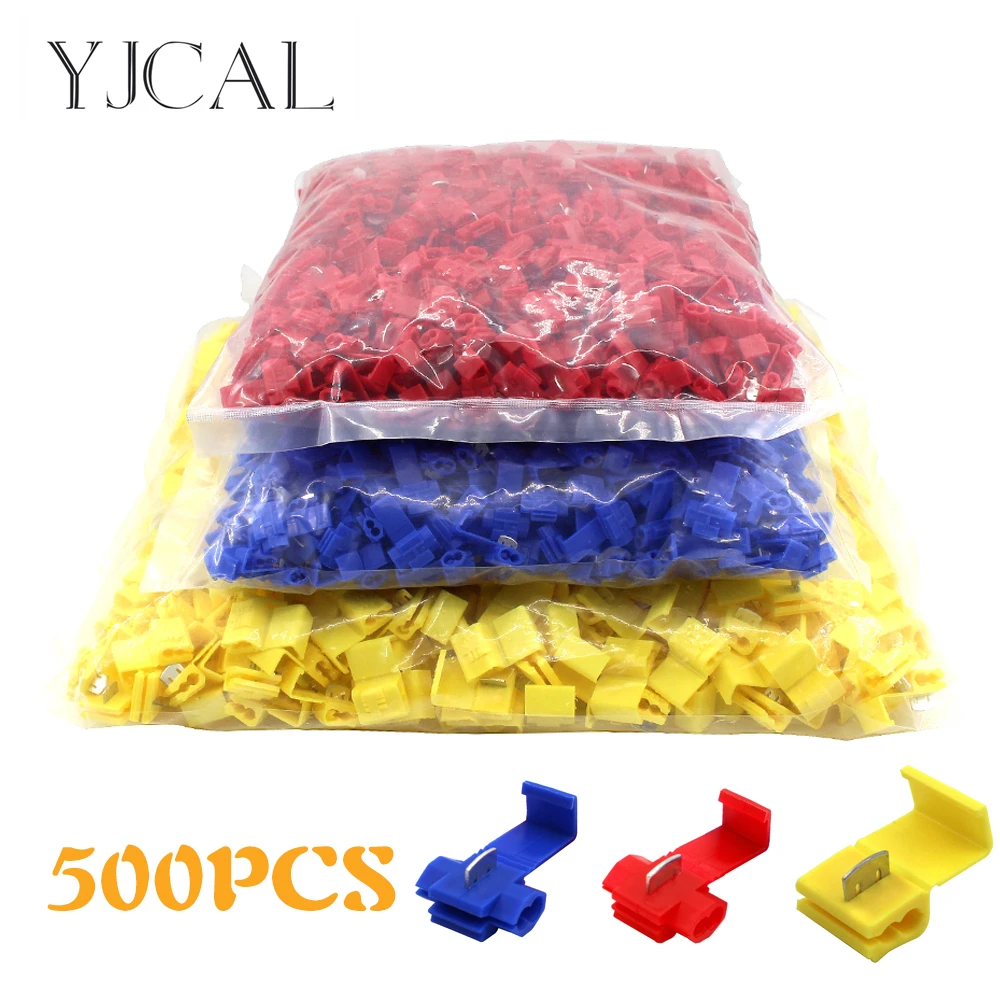

A pack of Scotch Lock Electric Wire Cable Connectors Quick Splice Terminal Crimp Non Destructive Without Breaking Line AWG 22-18