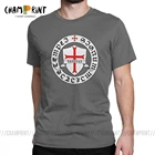 Мужская футболка Knights Templar, повседневная хлопковая футболка с коротким рукавом и принтом из мультфильма крестовые войны 12 век