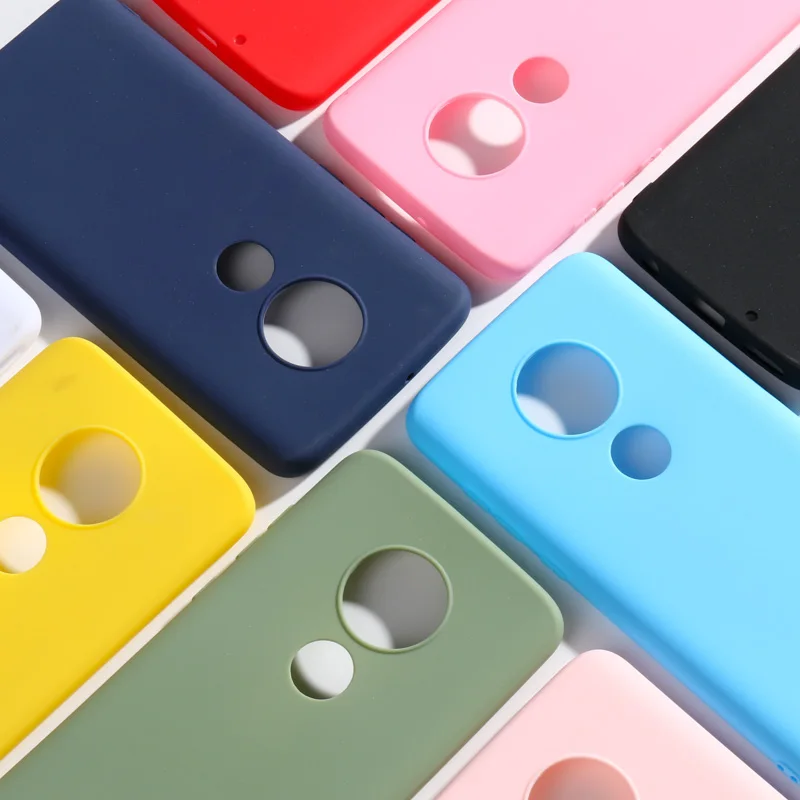 Чехол для Motorola Moto G7 G6 Plus 2018 мягкий ТПУ чехол-накладка карамельных цветов Power E5 Play Go